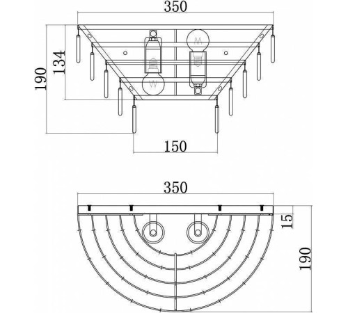 Накладной светильник Maytoni Mazzo MOD130WL-02G