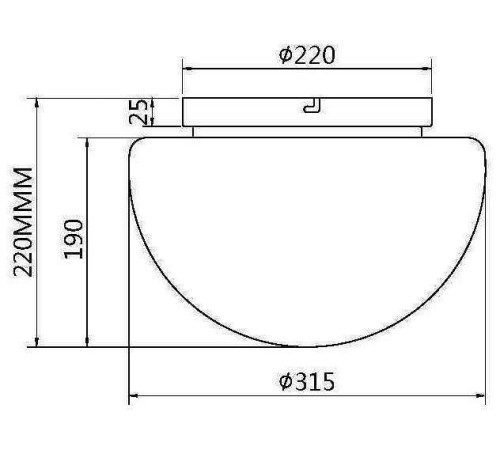 Накладной светильник Maytoni Glassy 1xE27 черный MOD270CL-01B