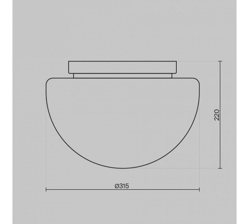 Накладной светильник Maytoni Glassy MOD270CL-01G