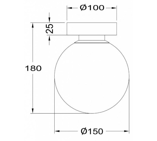 Накладной светильник Maytoni Basic form MOD321WL-01G1