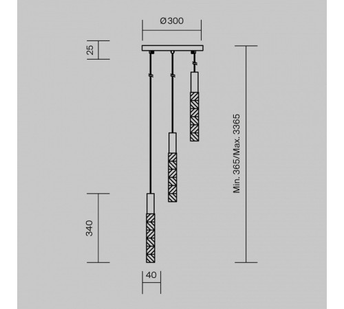 Подвесная люстра Maytoni Selemo MOD328PL-L9BS3K