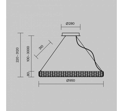 Подвесной светильник Maytoni Castello MOD335PL-L35CH3K