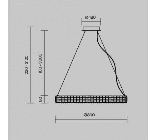 Подвесной светильник Maytoni Castello MOD335PL-L40CH3K