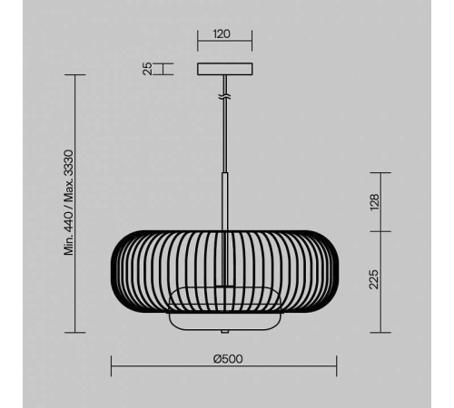 Подвесной светильник Maytoni Levitation MOD376PL-L30G3K