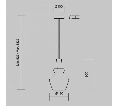 Подвесной светильник Maytoni Toys MOD405PL-01W1