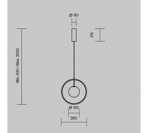 Подвесной светильник Maytoni Paparazzi MOD407PL-L12B3K1