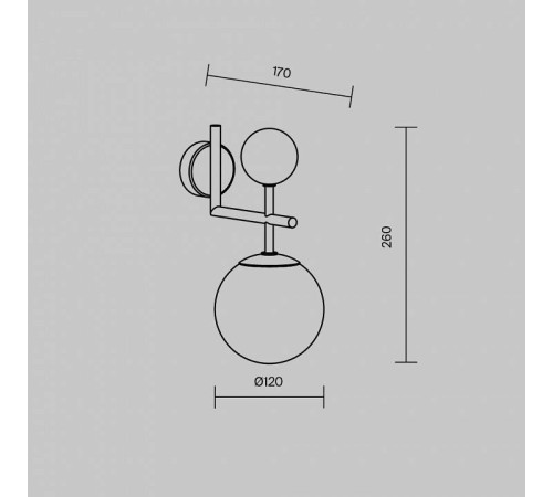 Бра Maytoni Museo MOD436WL-01BS