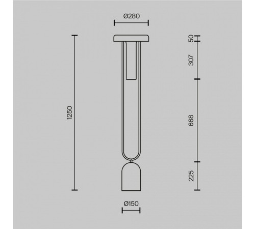 Торшер Maytoni Ikebana MOD463FL-L24BS3K