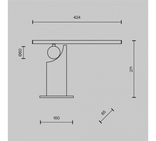 Настольная лампа декоративная Maytoni Monumento MOD467TL-L9B3K