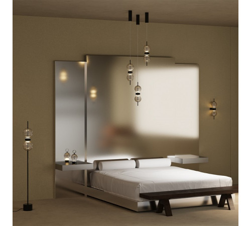 Настольная лампа декоративная Maytoni Double Moon MOD478RL-L3B3K