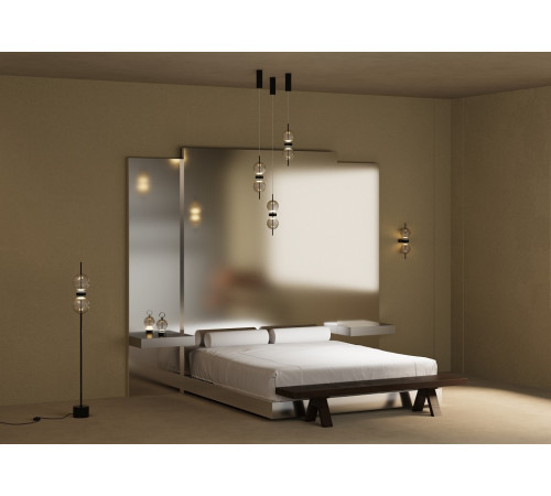 Настольная лампа декоративная Maytoni Double Moon MOD478RL-L3B3K