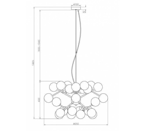 Подвесная люстра Maytoni Dallas MOD545PL-24G