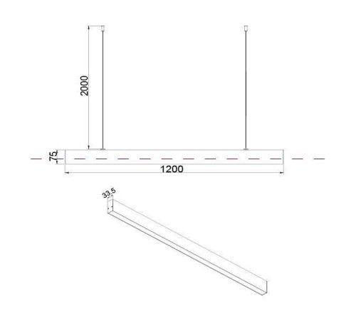 Подвесной светильник Maytoni Vinder LED 40 Вт 4000K P051PL-L40B4K