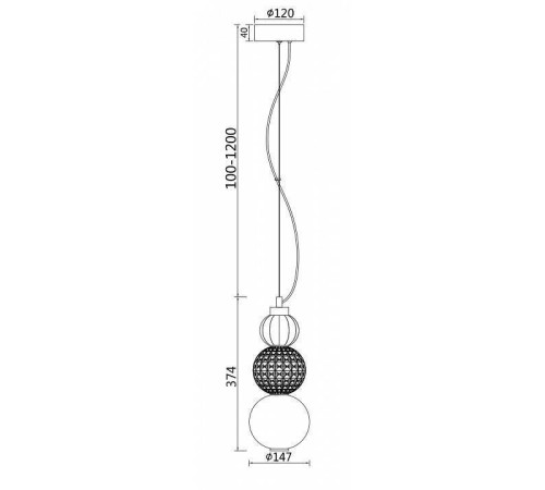 Подвесной светильник Maytoni Collar P069PL-L16CH3K