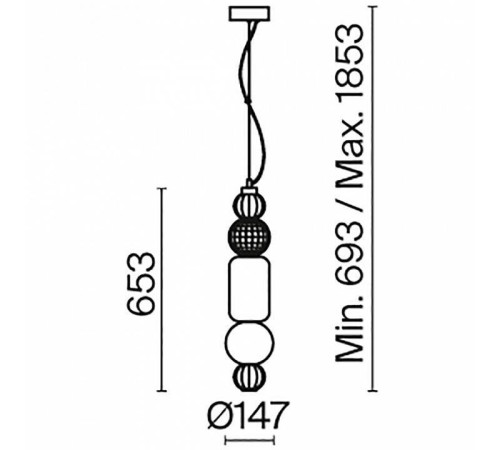 Подвесной светильник Maytoni Collar P069PL-L35G3K