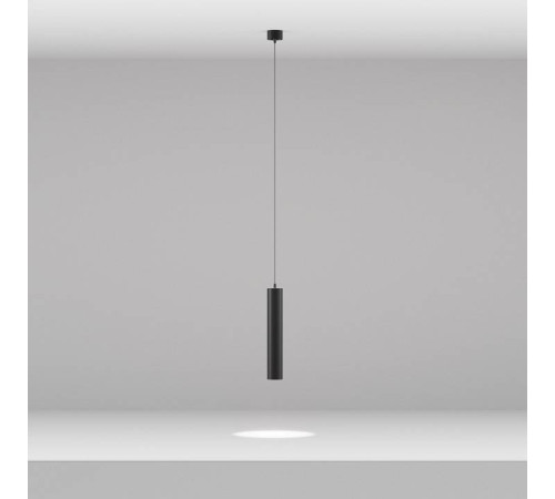 Подвесной светодиодный светильник Maytoni Focus LED 12 Вт 4000 К черный P072PL-L12B4K-1