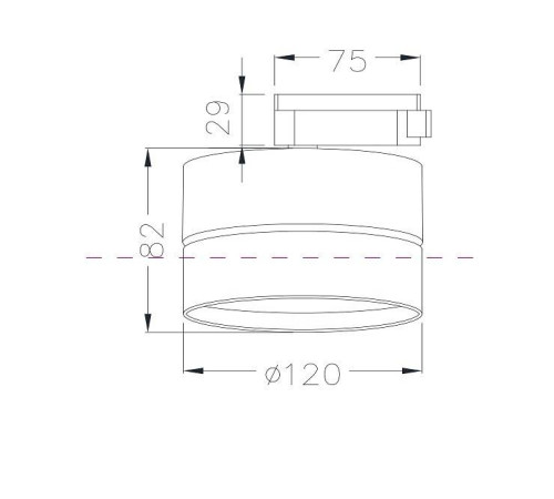 Накладной светильник Maytoni Onda 18 Вт 3000 К TR007-1-18W3K-B