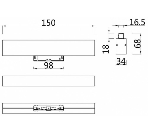 Накладной светильник Maytoni BASIS TR012-2-7W3K-W