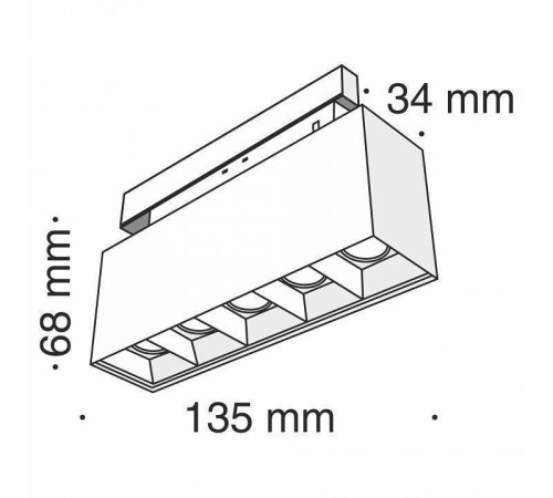 Накладной светильник Maytoni Points TR014-2-10W3K-B