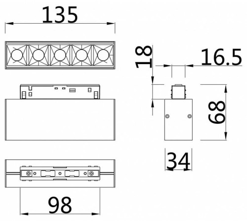Накладной светильник Maytoni Points TR014-2-10W3K-W