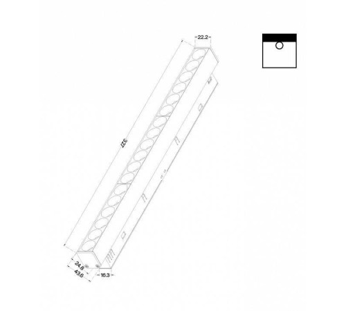 Встраиваемый светильник Maytoni Points TR031-2-18W3K-B