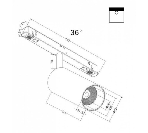 Светильник на штанге Maytoni Focus LED TR032-2-12W3K-M-B