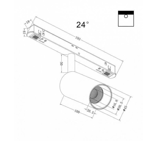 Светильник на штанге Maytoni Focus LED TR032-2-5W4K-S-B