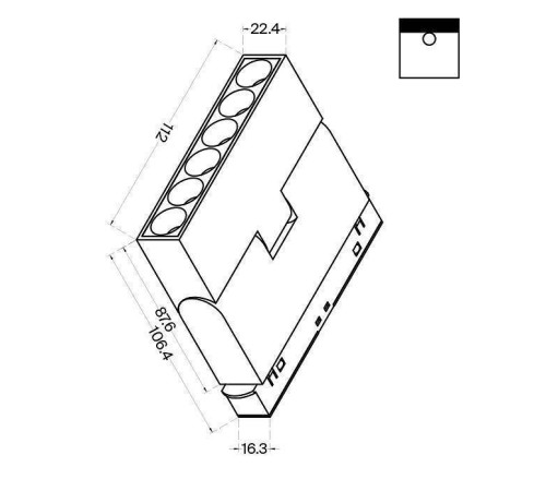 Накладной светильник Maytoni Points rot TR033-2-6W3K-B