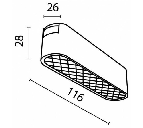 Накладной светильник Maytoni Basis Grid TR084-1-6W4K-B