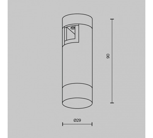 Накладной светильник Maytoni Skim TR145-1-3W4K-W-PT