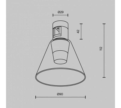Накладной светильник Maytoni Bianca TR147-1-3W3K-BS