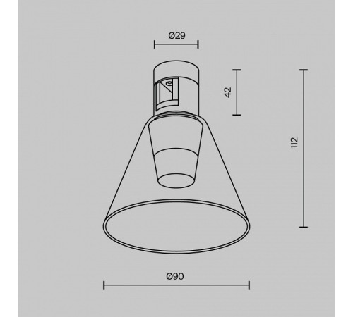 Накладной светильник Maytoni Bianca TR147-1-3W3K-PT