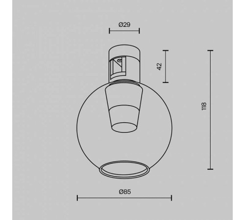 Накладной светильник Maytoni Bubble TR148-1-3W3K-BS