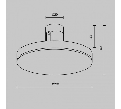 Накладной светильник Plato TR152-1-7W3K-PT