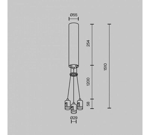 Подвес для трека Maytoni Accessories for tracks Flarity TRA154SW-BB-R-BS