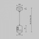 Подвес для трека Maytoni Accessories for tracks Flarity TRA157SW-IPC1-B