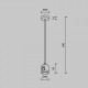 Основание на штанге Maytoni Accessories for tracks Flarity TRA158C-IPC1-PT