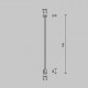 Основание на штанге Maytoni Accessories for tracks Flarity TRA159C-IPC1-PT