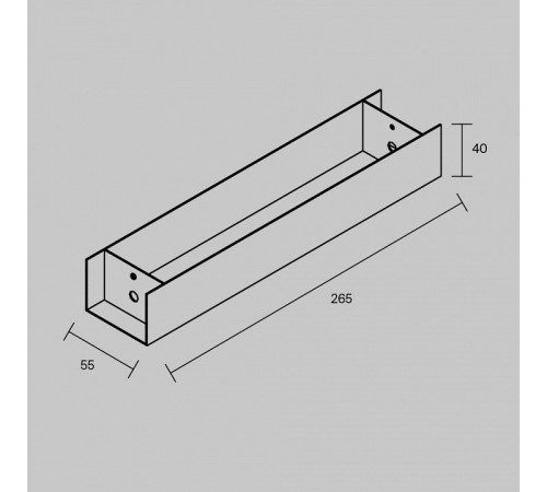Накладка декоративная для блока питания Maytoni Technical TRA233-BB-B