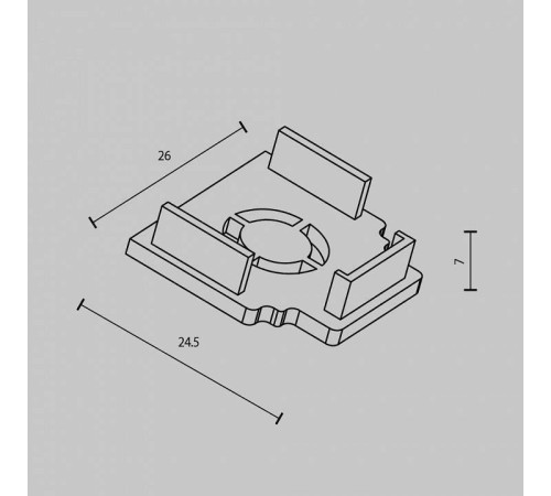 Заглушка для трека Maytoni Accessories for tracks Exility TRAM034EC-42W