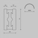 Трек накладной Maytoni Busbar trunkings Flarity TRX154-SR-D650-B