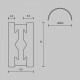 Трек накладной Maytoni Busbar trunkings Flarity TRX154-SR-D800-B