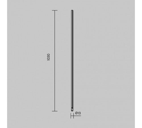 Трек на штанге Maytoni Technical TRX234-V-1B