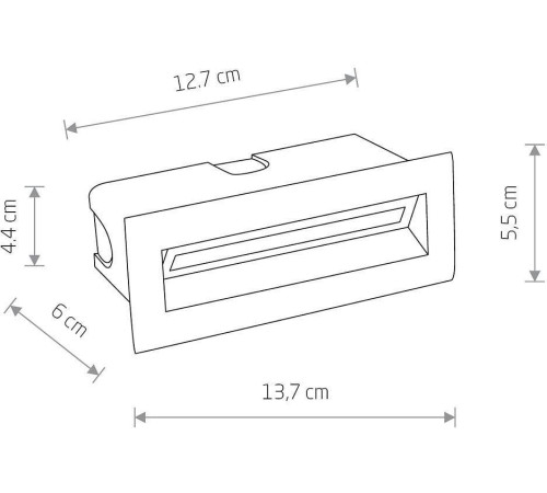 Встраиваемый светильник Nowodvorski Bay Led 8165