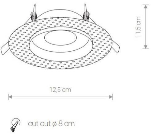 Встраиваемый светильник Nowodvorski Echo 8371