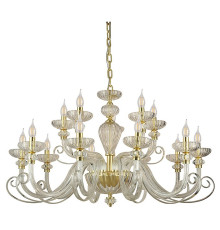 Подвесная люстра Newport ANNETTE 8620+5/C mat.soft gold clear