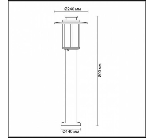 Наземный низкий светильник Odeon Light Mito 4047/1F