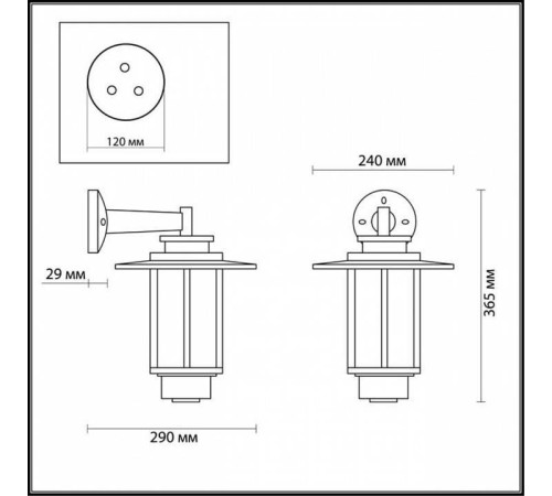 Светильник на штанге Odeon Light Mito 4047/1W