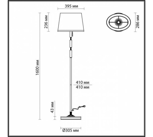 Торшер Odeon Light London 4887/1F