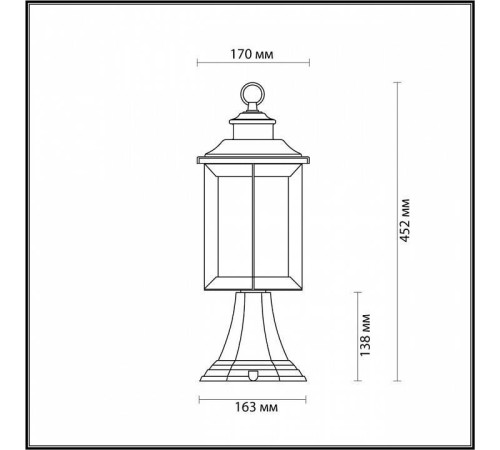 Наземный низкий светильник Odeon Light Mavret 4961/1A